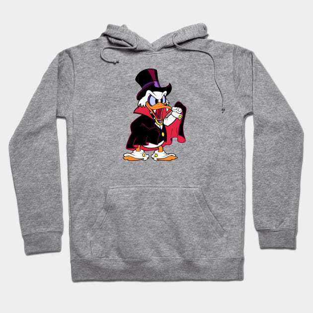 Count Dracula Duck Hoodie by BigOrangeShirtShop